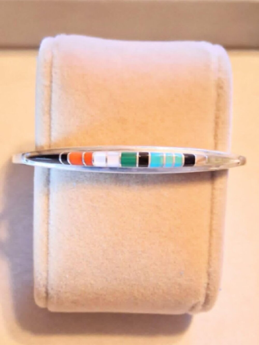 Southwest Style CEH-Signed Sterling Silver 5-3/4 Inch Cuff